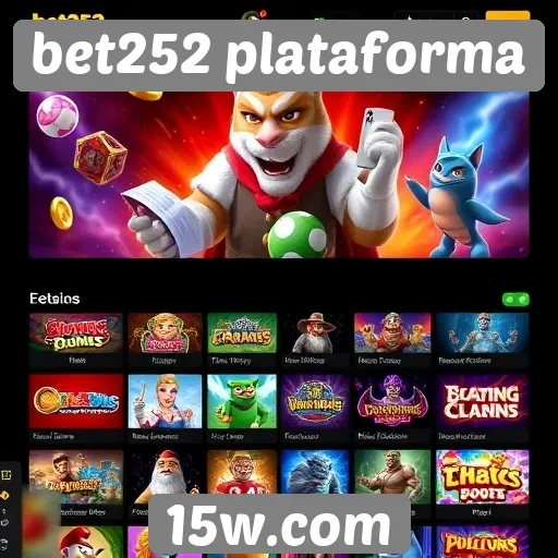Variedade de jogos disponíveis na bet252